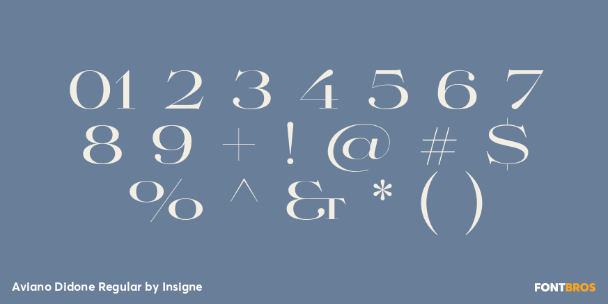 Aviano Didone Regular Font Poster #1
