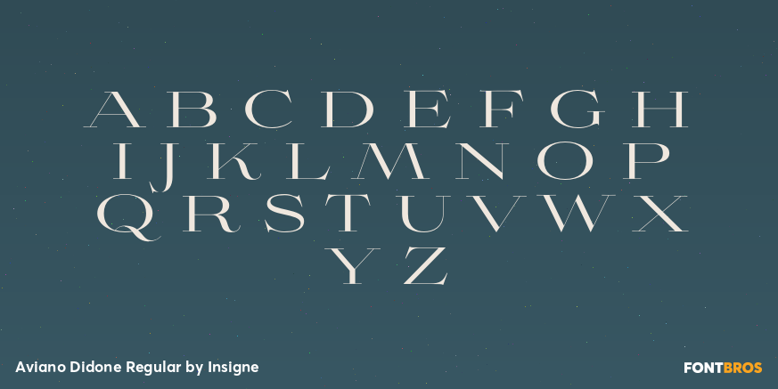 Aviano Didone Regular Font Poster #1