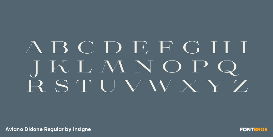 Aviano Didone Regular Font Poster #1
