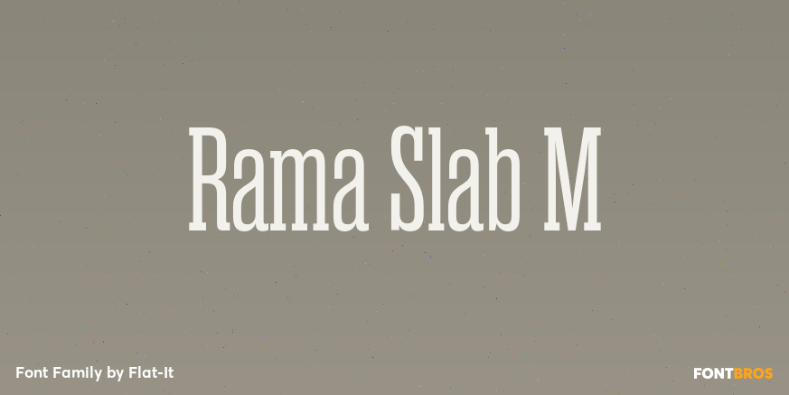 Rama Slab M Font Poster #1