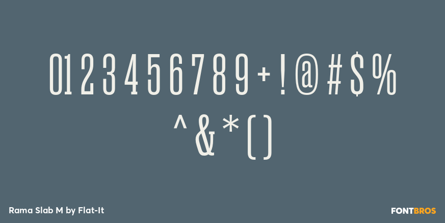 Rama Slab M Font Poster #4