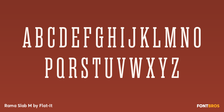 Rama Slab M Font Poster #2