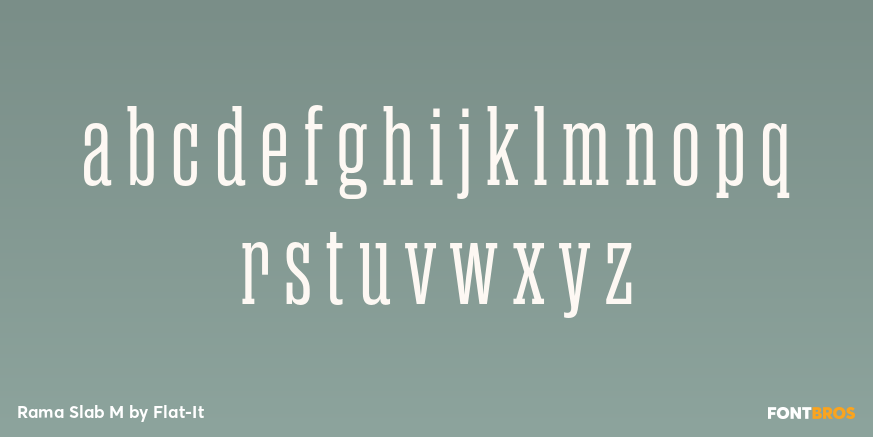 Rama Slab M Font Poster #3