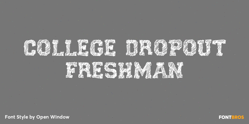 College Dropout Freshman Poster
