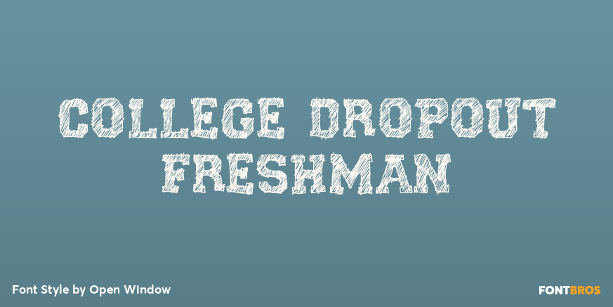 College Dropout Freshman Poster