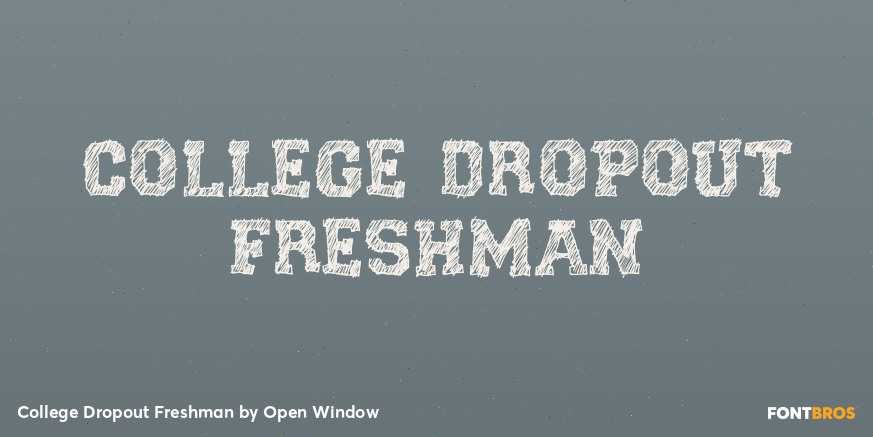 College Dropout Freshman Poster