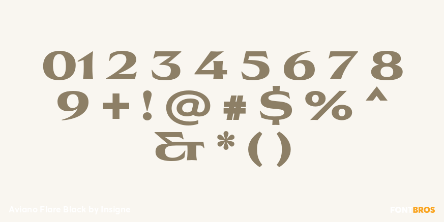 Aviano Flare Black Font Poster #4