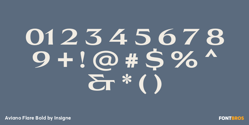 Aviano Flare Bold Font Poster #1