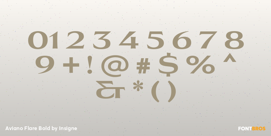 Aviano Flare Bold Font Poster #4