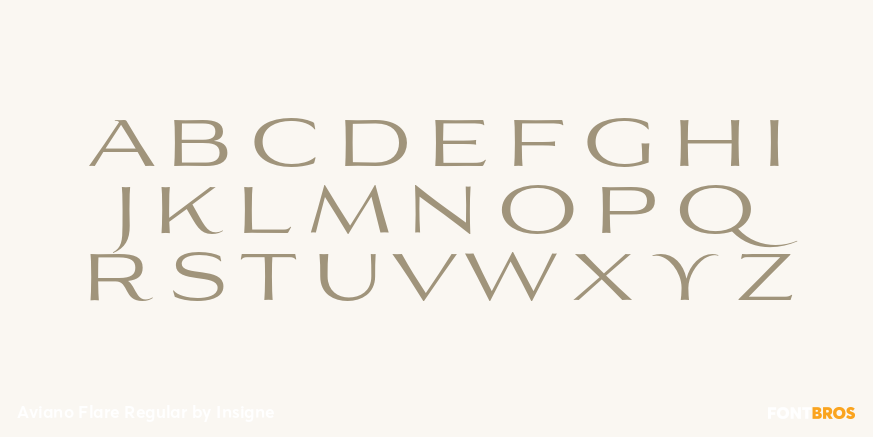 Aviano Flare Regular Font Poster #1