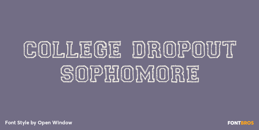 College Dropout Sophomore Poster