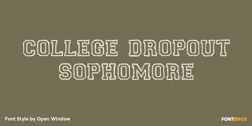 College Dropout Sophomore Poster