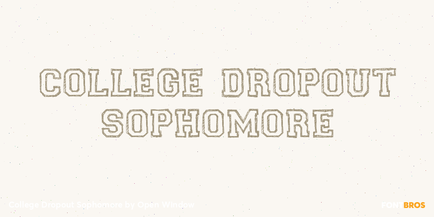 College Dropout Sophomore Poster