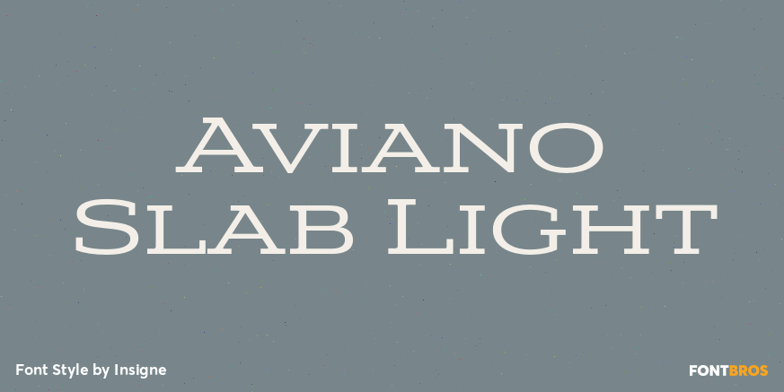 Aviano Slab Light Font Poster #1