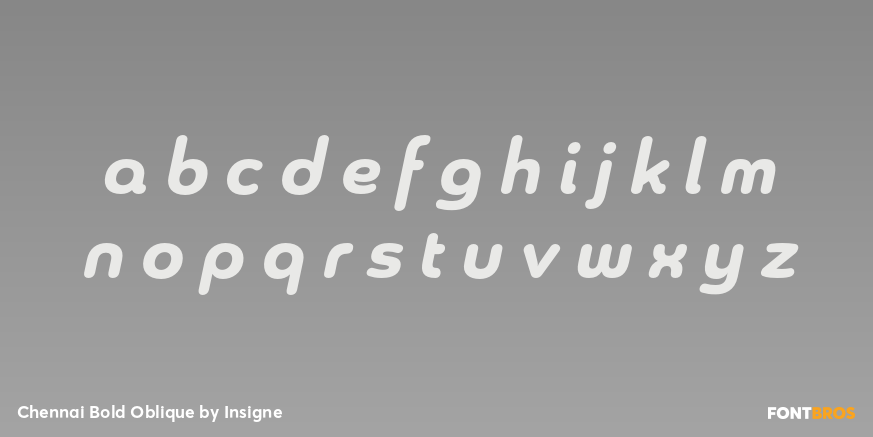 Chennai Bold Oblique Font Poster #3