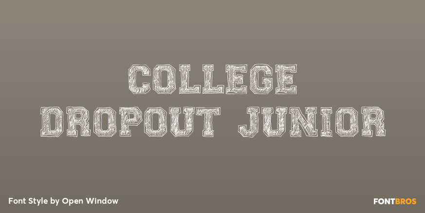 College Dropout Junior Poster