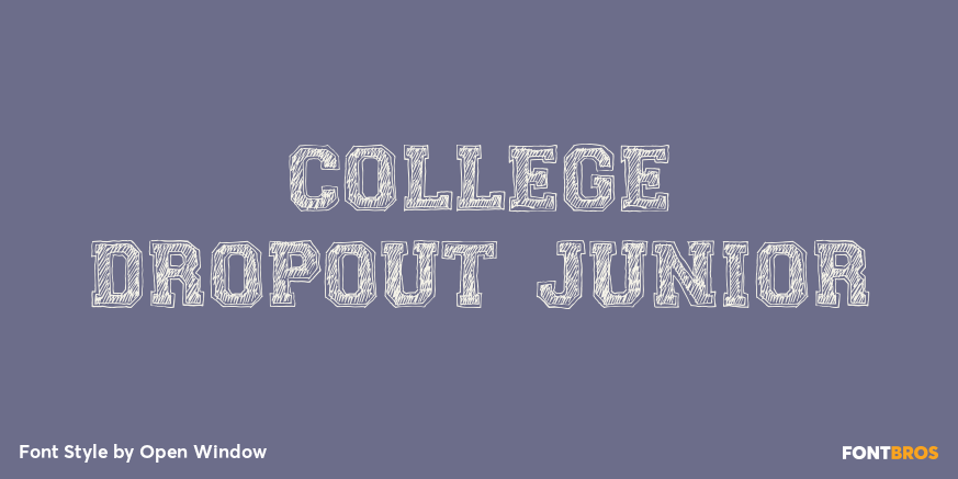 College Dropout Junior Poster
