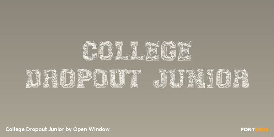 College Dropout Junior Poster