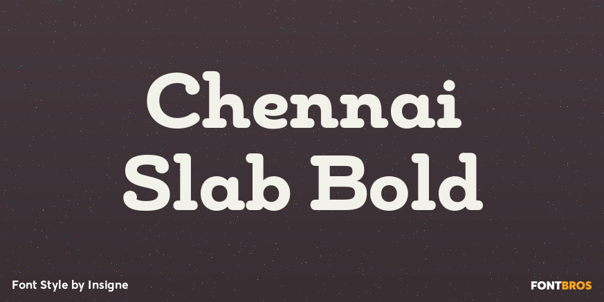 Chennai Slab Bold Font Poster #1
