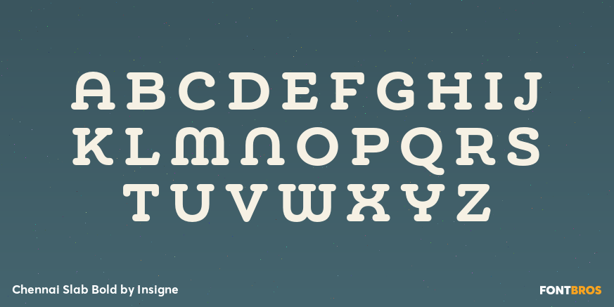 Chennai Slab Bold Font Poster #2