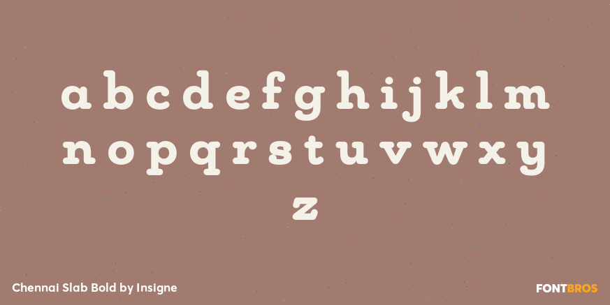 Chennai Slab Bold Font Poster #3