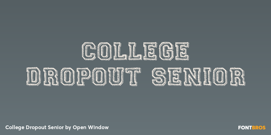 College Dropout Senior Poster