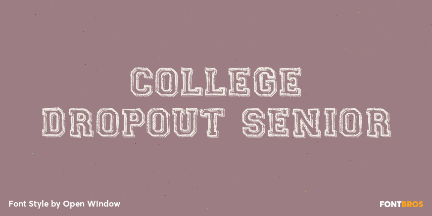 College Dropout Senior Poster