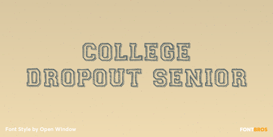 College Dropout Senior Poster