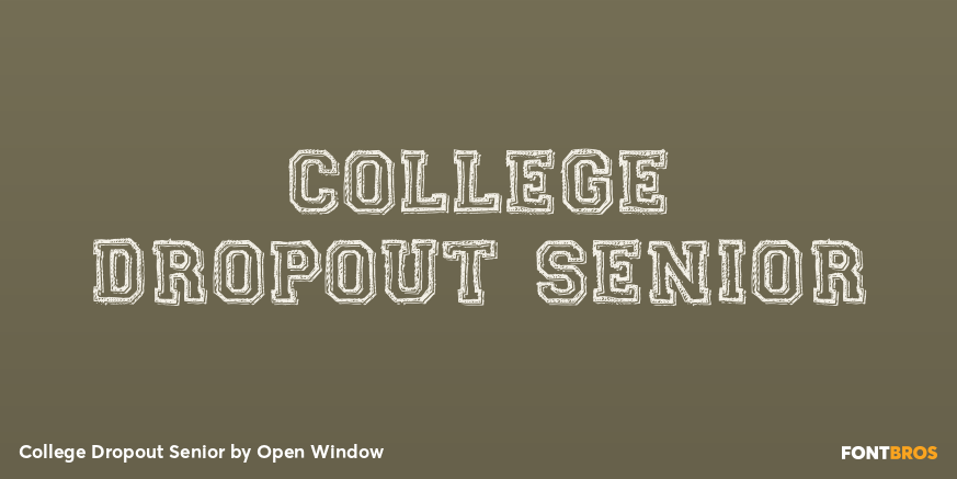 College Dropout Senior Poster