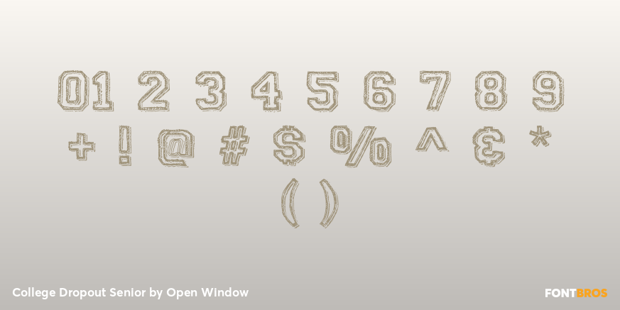 College Dropout Senior Font Poster #4