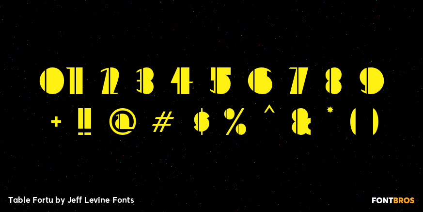 Table Fortu Font Poster #4