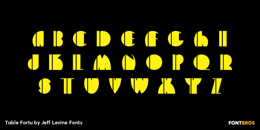 Table Fortu Font Poster #2