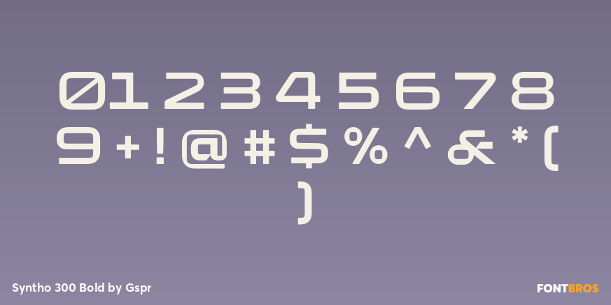 Syntho 300 Bold Font Poster #4