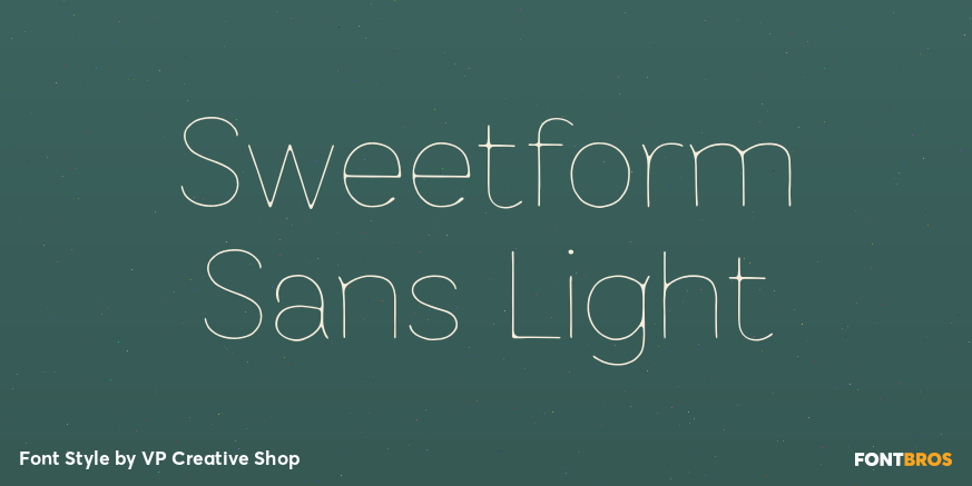 Sweetform Sans Light Poster