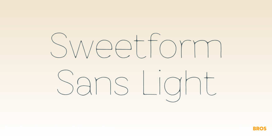 Sweetform Sans Light Poster