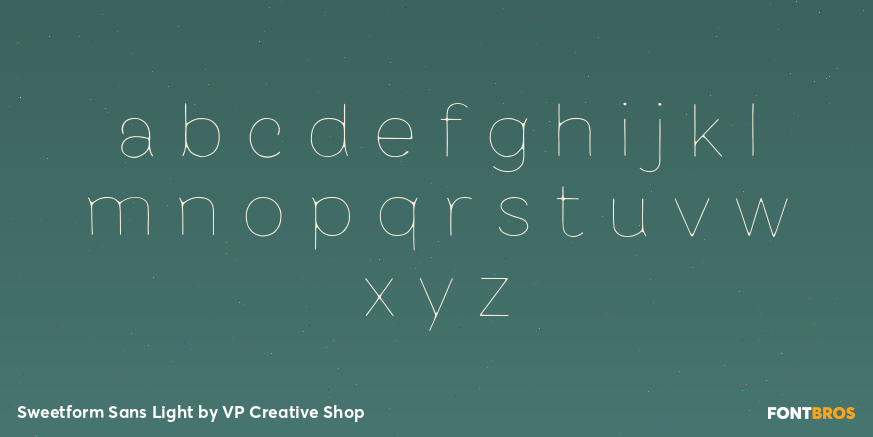 Sweetform Sans Light Font Poster #3