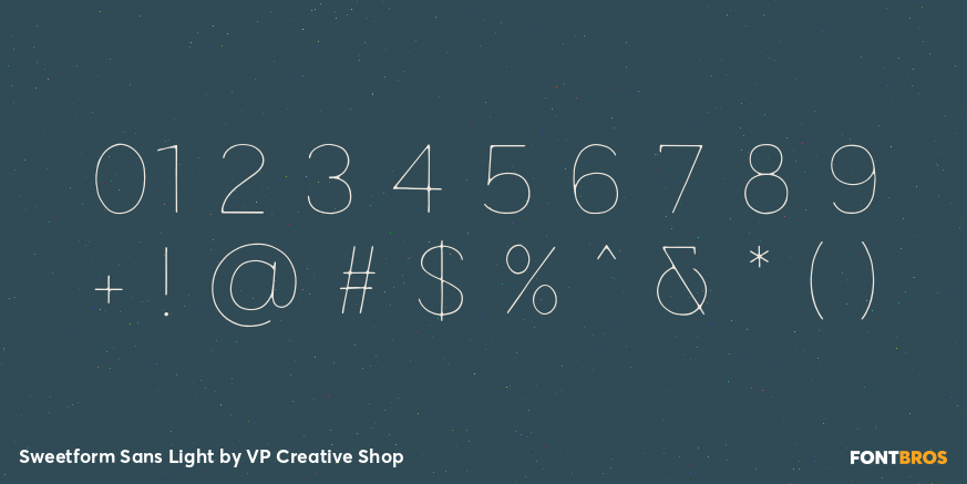 Sweetform Sans Light Font Poster #4