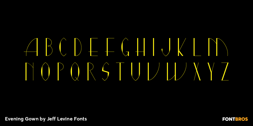 Evening Gown Font Poster #3