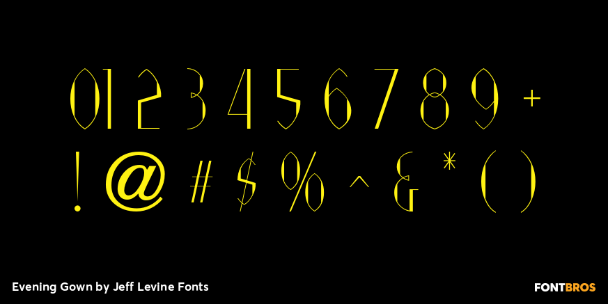 Evening Gown Font Poster #4