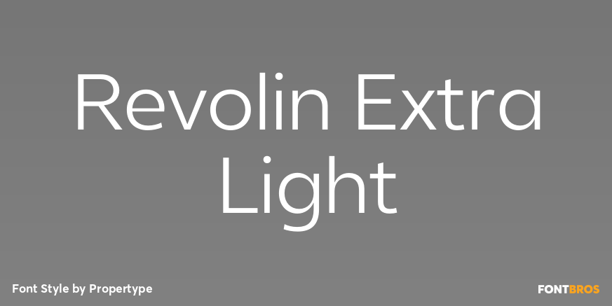 Revolin Extra Light Poster