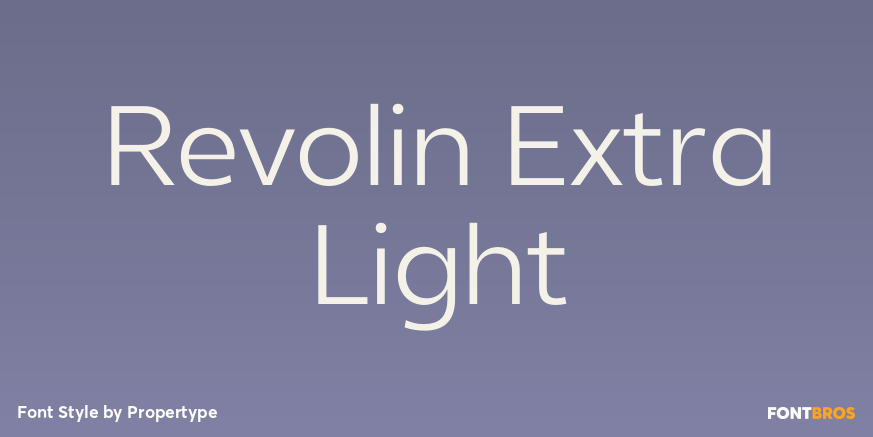 Revolin Extra Light Poster