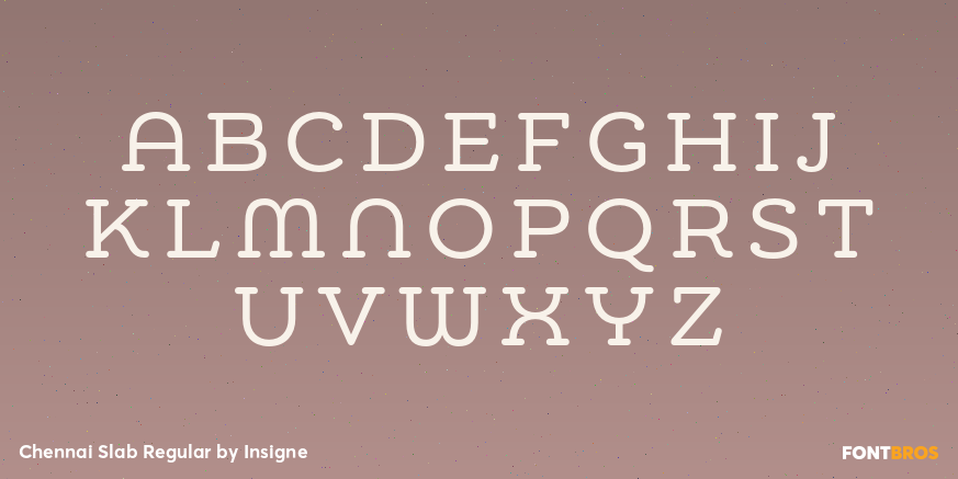 Chennai Slab Regular Font Poster #2