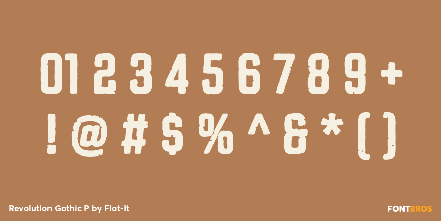 Revolution Gothic P Font Poster #1