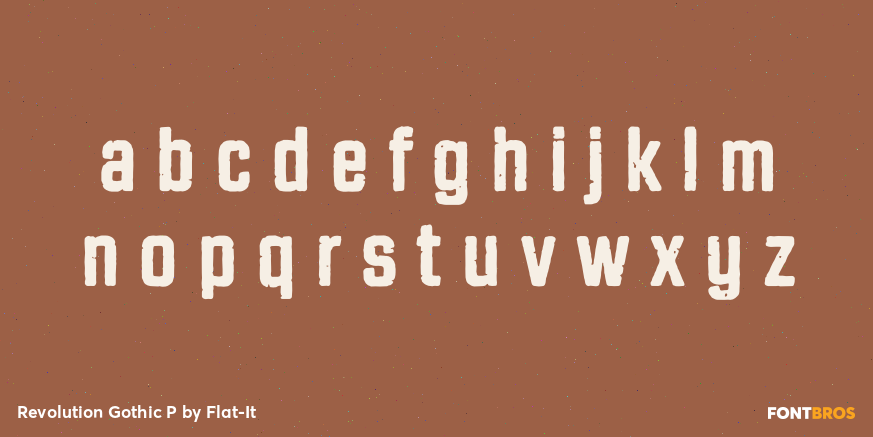 Revolution Gothic P Font Poster #1