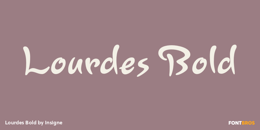 Lourdes Bold Font Poster #1