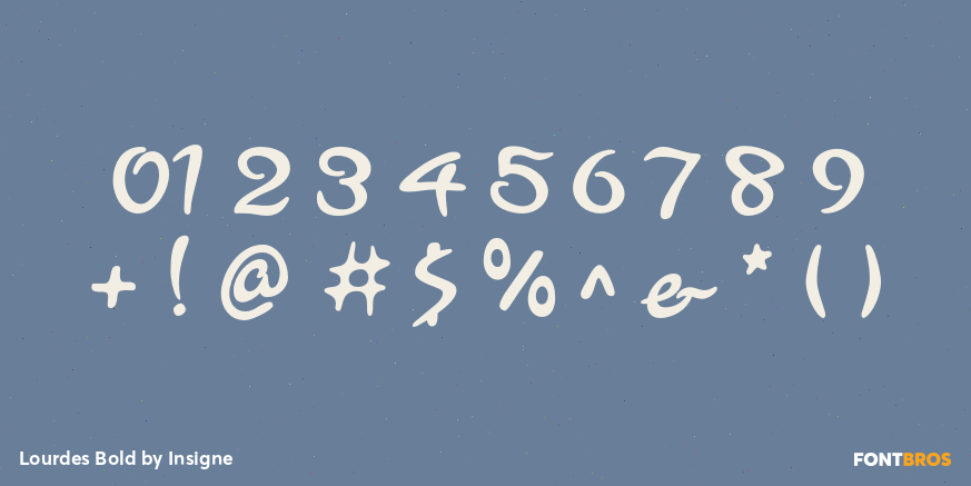 Lourdes Bold Font Poster #4