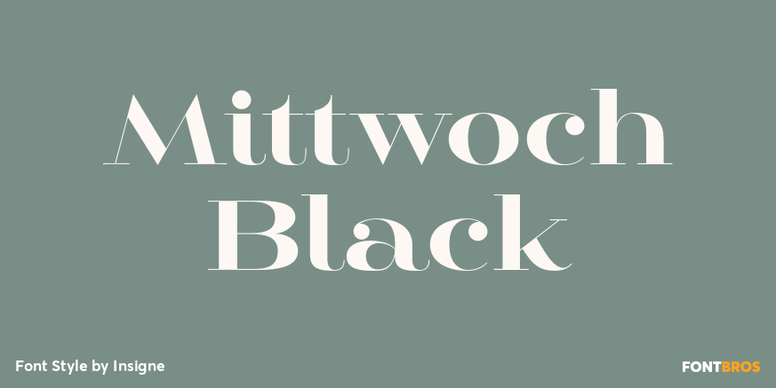 Mittwoch Black Font Poster #1