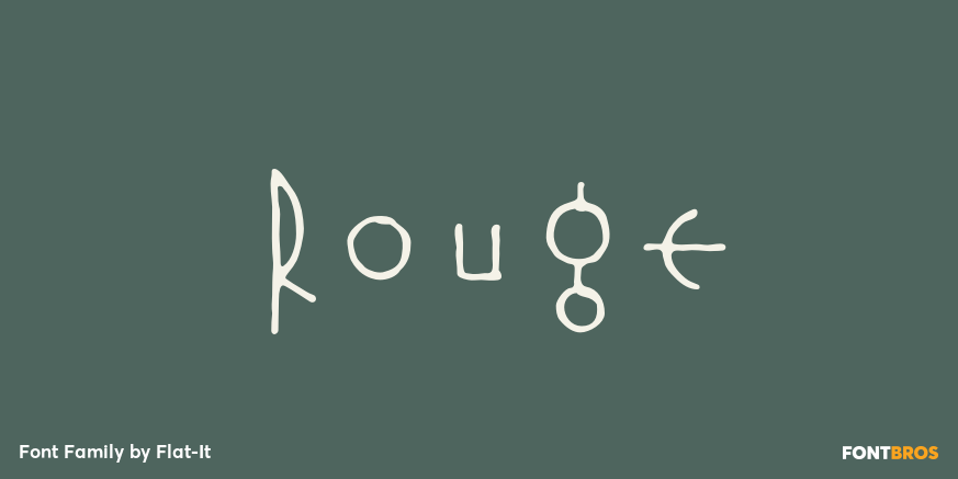 Rouge Font Poster #1