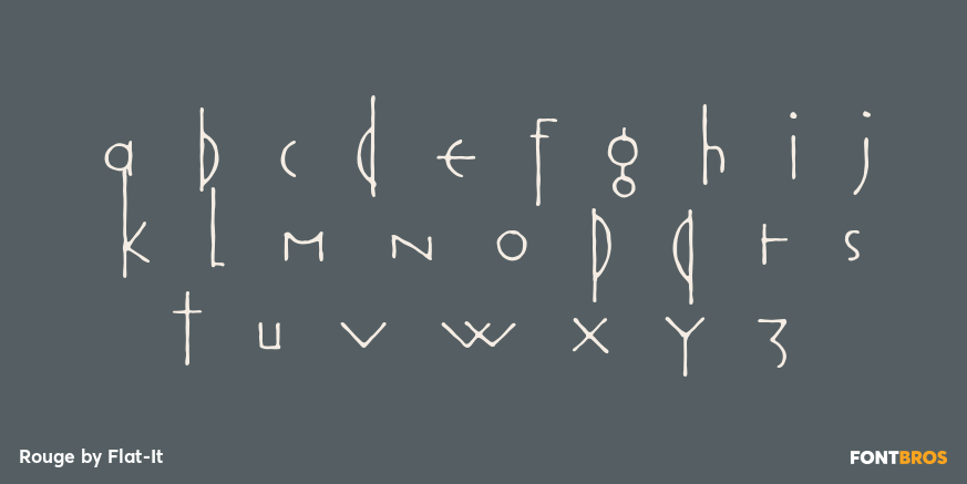 Rouge Font Poster #1