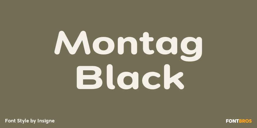 Montag Black Font Poster #1